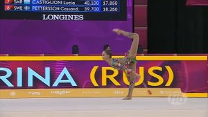 Averina Arina (rus) 2019, clubs - Аверина Арина 2019, булавы