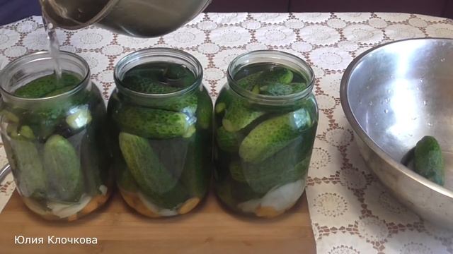 СУПЕР РЕЦЕПТ. Хрустящие маринованные огурцы на зиму. Огурцы по-польски. Юлия Клочкова.