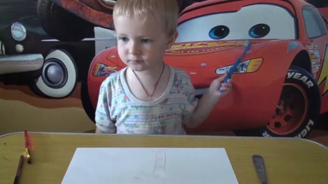 Нестандартные способы рисования. Рисуем подручными предметами. Цветок, дерево и ежика. смотреть онлайн