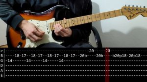 RHCP - Scar Tissue solos Live at Alcatraz (Guitar lesson with TAB)