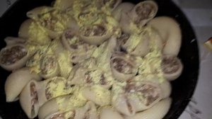 Фаршированные ракушки с мясом и сыром, как пельмени на вкус,только вкуснее
