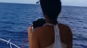 Падение дрона DJI Inspire 1 в воду при посадке на лодку