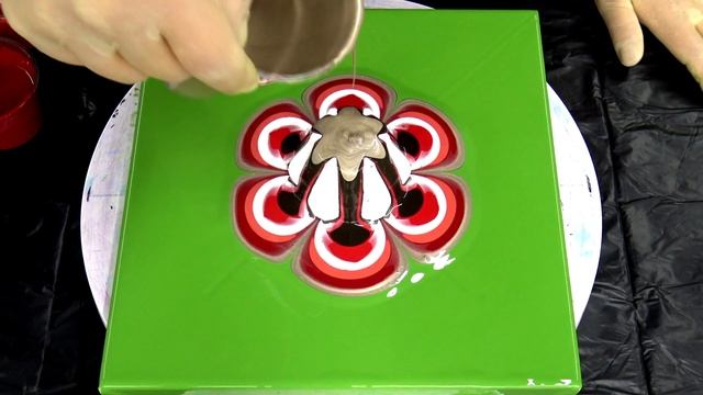 (446) AMAZING acrylic pour FLOWER painting ~ Cup bottom reverse flower dip ~ Must see!!! смотреть онлайн