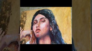 Нанесение потали на картину маслом. Анна Голубь. Applying sweat to a oil painting. Ann Golub