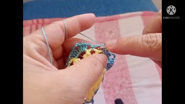 Tutorial easy crochet granny square for taeble clots or cover pilo смотреть онлайн