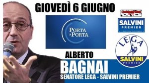 Senatore Alberto Bagnai a Porta a Porta (07-06-2019)