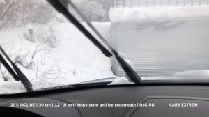 Side by Side Demonstration of BMW‘s DSC ON VS OFF in DEEP SNOW | xDrive | 20% INCLINE | BMW X3 3.0d