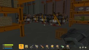 МЕХАНИК ВРЫВАЕТСЯ НА СКЛАД РОБОТОВ Scrap Mechanic