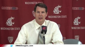 WSU Men's Basketball: Postgame sound after Gonzaga game.  Dec. 5