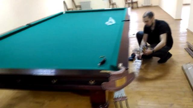 Разборка бильярдного стола 12 футов