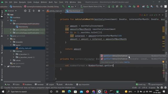 How To Fix Bugs In Our Wealth Calculator Android App | part-4 смотреть онлайн