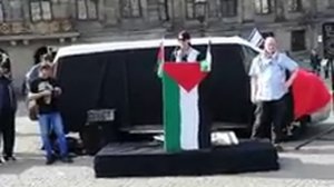 Manifestation à Amsterdam en solidarité avec les palestiniens commémorant la Grande Marche du Retour