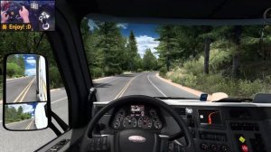Peterbilt 579 w/ Cummins X15 | Burns - Astoria | ATS Gameplay 4K + wheel cam