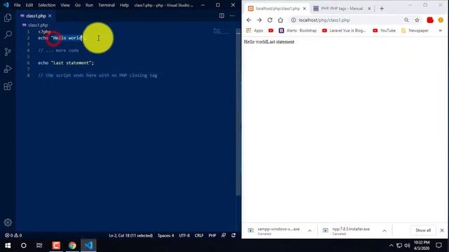 Basic syntax in PHP Bangla Tutorial  | PHP and MySql Course Part-2