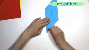 Объемный треугольник из бумаги (вариант 2)