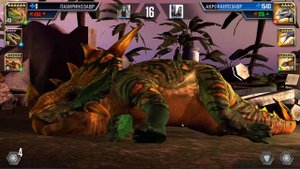 Дейнохейрус Турнир. Динозавр "Ужасные руки"Jurassic World The Game