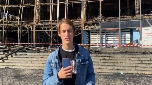 СГОРЕЛ БЫВШИЙ КИНОТЕАТР "СЛАВА" репортаж с Проспекта Славы