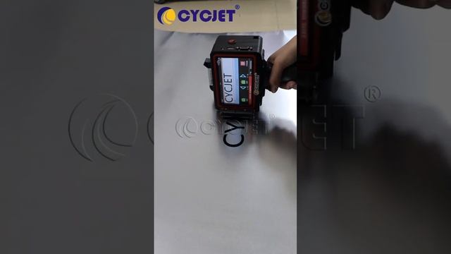 How to print brand name on galvanized sheet by handheld inkjet printer?