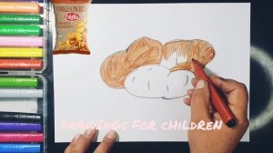 How to draw potatoes in stages / Как рисовать картошку поэтапно / Kartoshkaning rasmini chizish