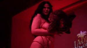 Ladies of Burlesque Show in Moscow. Halloween