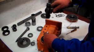 Сборка редуктора мотоблока