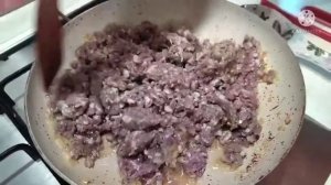 Лапша с фаршем.