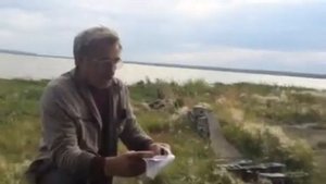 Затопленные дома на озере Синеглазово.