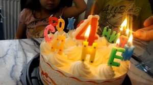 ❀ Торт и Задувание СВЕЧЕЙ 4 года С днем рождения еще раз!!!