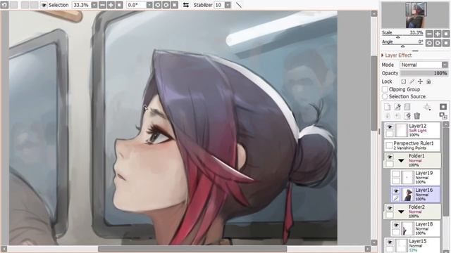 Speedpaint (Paint Tool SAI) Train смотреть онлайн