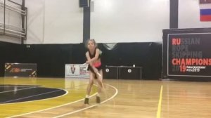 Роуп скиппинг (спортивная скакалка). Фристайл Дыбкина Аня 1 место до 8 лет