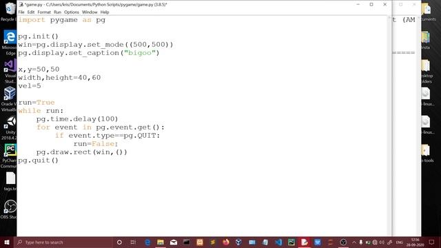create an game window and character movement in tamil  | pygame tutorial in tamil | Quick through