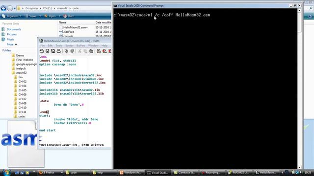 ASM Windows Part 3 Win32 ASM using MASM32 смотреть онлайн