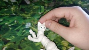 Бжд кошка Пунечка со сменными лицами bjd cat