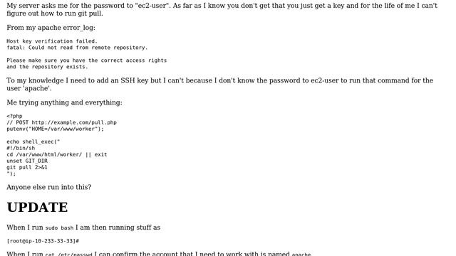 DevOps & SysAdmins: Can't "git pull" with PHP on AWS EC2 смотреть онлайн