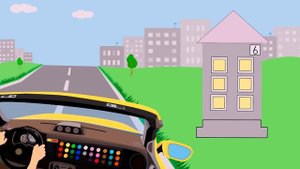 Учим цвета и оттенки цветов   Раскраска 30 цветов! Развивающий мультик с гоночной машинкой для дете