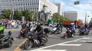 Мотопарад по Садовому кольцу. Байк шоу. Открытие мотосезона 13.05.2023. Russian bike show in Moscow