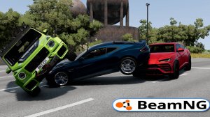 Спуск с горы в BeamNG drive с Bworld вместе #Biworld #BeamNG