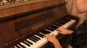 Ульяна, 8 лет. Шарль Ганон Упражнение №1 в одну октаву двумя руками