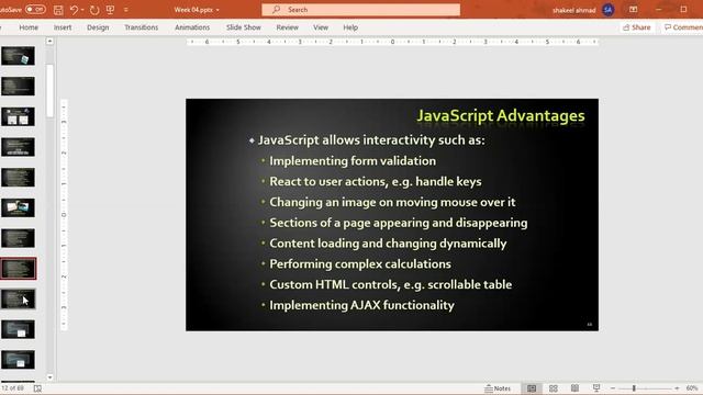 Introduction to Java Script 1 of 2