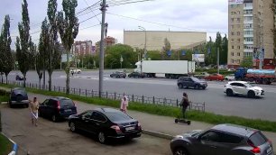 момент ДТП на перекрестке ул. Масленникова, ул. Куйбышева