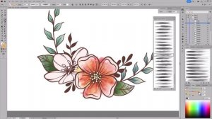 How I Paint with Vector Watercolor Brushes -  Coloring Flowers in Adobe Illustrator