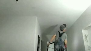 Шлифовка потолка, подготовка под покраску