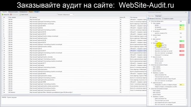 SEO-аудит сайта по продаже и аренде квартир. Анализ сайта на ошибки. Пример аудита сайта.
