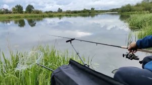 рыбалка на фидер на течение в деревне Быньги на реке Нейва!