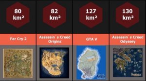 Сравнение размеров карт в играх