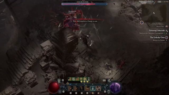 My FIRST BUTCHER Encounter!!   - Shadow Clone Rogue lvl 72 | Diablo 4