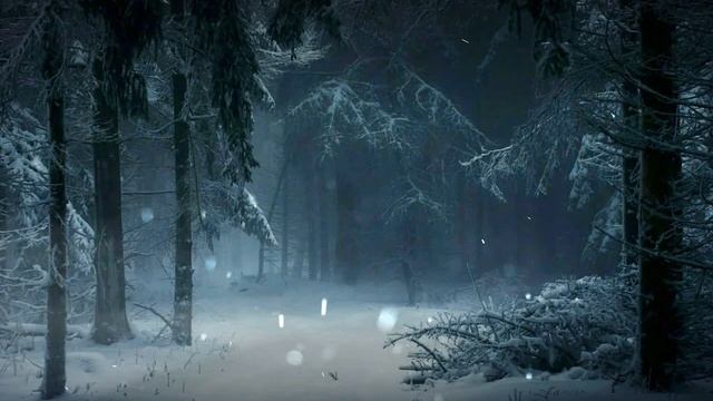 Звуки метели для глубокого сна, Успокаивающие звуки метели, Зимний лес / blizzard sounds