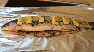 Рыба на гриле в духовке