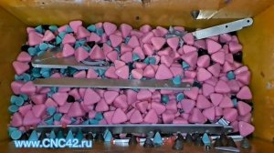 Галтовка деталей из алюминия после гидроабразивной резки