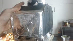 Котел из газовой колонки и радиатора ваз.